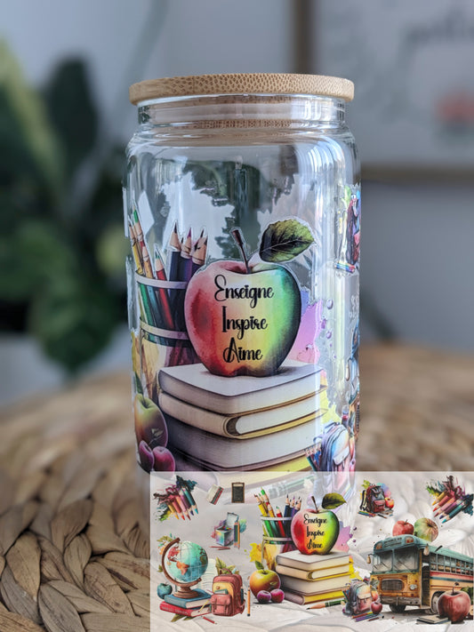 Verre Enseigne, Aime, Inspire PÀP IMPARFAIT