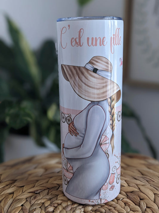 Gobelet 20 oz C'est une fille PÀP