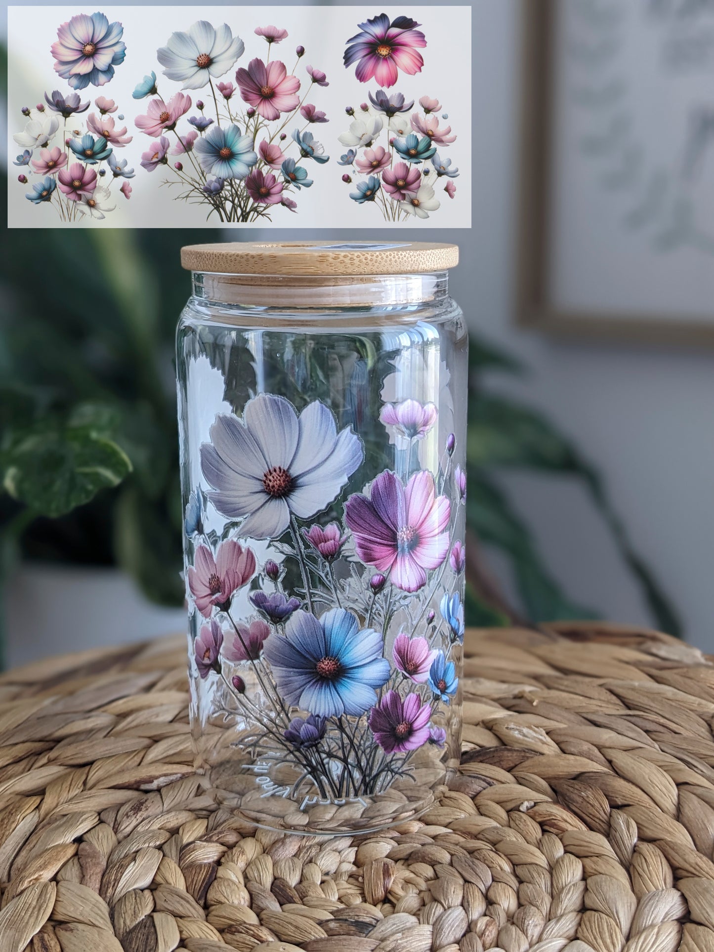 Verre Fleurs PÀP
