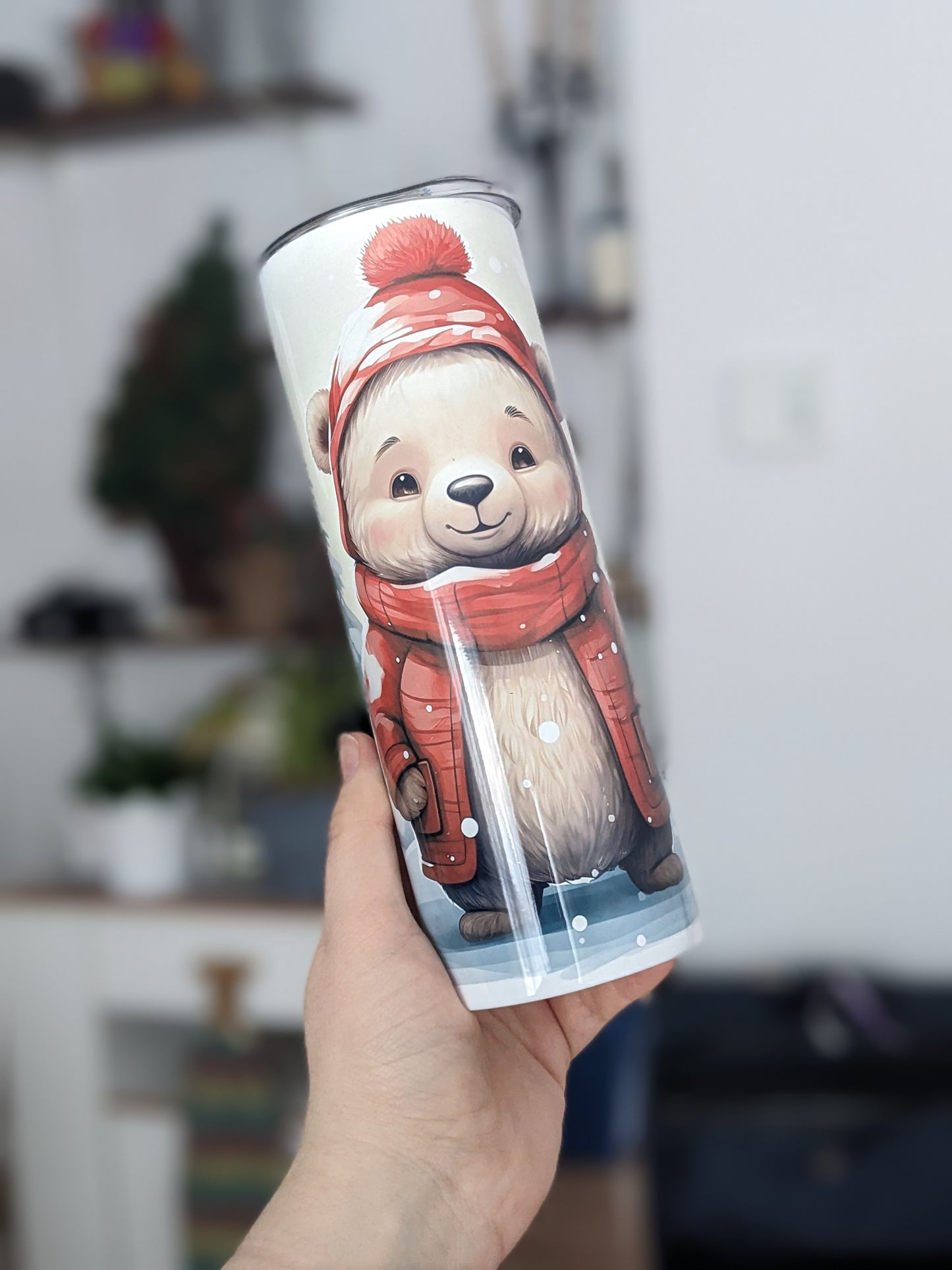 Gobelet 20 oz Ourson Noël (PÀP)