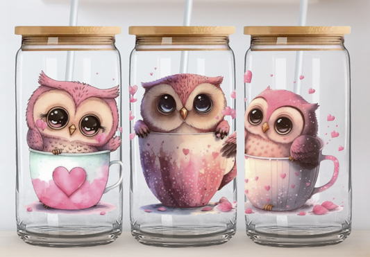 Verre- Hiboux tasse