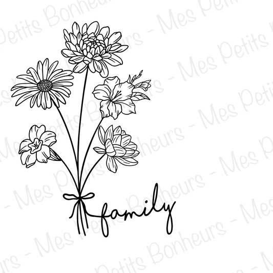 Ma famille en fleurs (Bouquet )